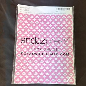 Andaz Press Pink Chocolate Drop Labels Trio fits Hershey’s Kisses Stickers 240 p